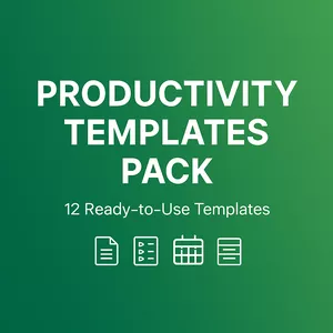 Cover image for Ebook Productivity Templates Pack
