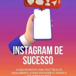 Imagem de capa para o Ebook Instagram de Sucesso 