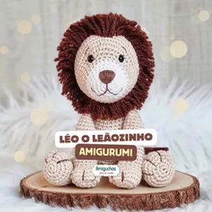 Imagem de capa para o Curso online Amigurumi Leão - Léo o Leãozinho 
