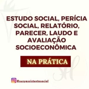 Imagem de capa para o Curso online Estudo social, perícia social, laudo,  relatórios, parecer e avaliação socioeconômica.