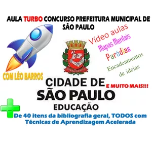 Intensivão + de 40 Itens da Bibliografia Geral Prefeitura Municipal de SP +técnicas da memorização
