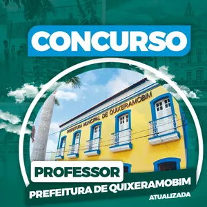 Imagem de capa para o Curso online Concurso Prefeitura Quixeramobim 2025 - PROFESSOR