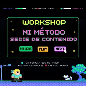 Imagen de portada para Curso online Workshop Mi Método Serie de Contenido