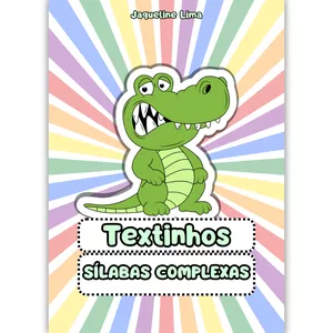 Imagem de capa para o Ebook TEXTINHOS SÍLABAS COMPLEXAS