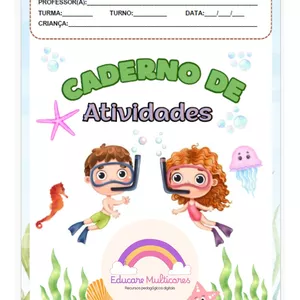 Imagem de capa para o Ebook CAPAS DE CADERNO - FUNDO MAR