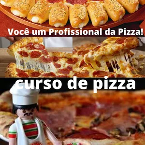 Imagem de capa para o Ebook curso de pizza caseira