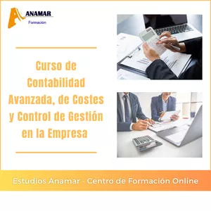 Imagen de portada para Curso online Curso de Contabilidad Avanzada, Contabilidad de Costes y Control de Gestión en la Empresa