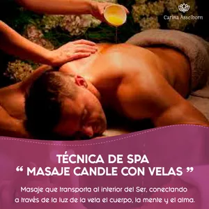 Imagen de portada para Curso online  TECNICA DE SPA “MASAJE CANDLE con Velas”