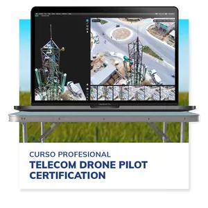 Imagen de portada para Curso online Curso profesional Telecom Drone Pilot Certification