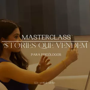 Imagem de capa para o Curso online Masterclass Stories que Vendem
