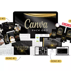 Imagen de portada para Curso online Canva Pack Oro