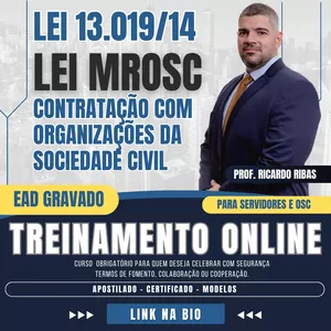 Imagem de capa para o Curso online Curso completo Lei MROSC - Lei 13.019/14