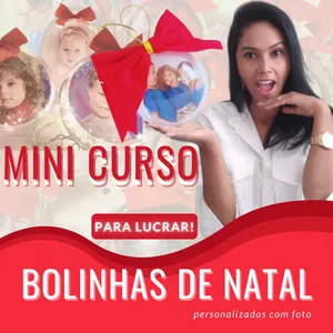 Imagem de Mini Curso - Bolinhas de Natal Personalizadas criado por Sonharte Personalizados na hotmart