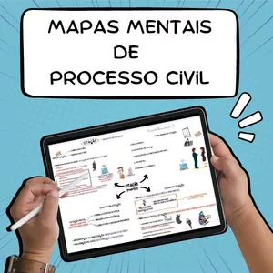 Imagem de capa para o Ebook Pacote de Mapas Mentais de Processo Civil (Atualizado - 2026)