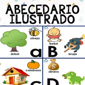 Imagen de portada para Ebook abecedario ilustrado (español) 