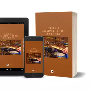 Imagem de capa para o Ebook CURSO COMPLETO DE BATERIA