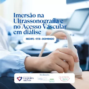 Imagem de capa para o Curso online IMERSÃO NA ULTRASSONOGRAFIA E NO ACESSO VASCULAR EM DIÁLISE
