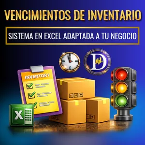 Imagen de portada para Ebook 📦 CONTROL DE VENCIMIENTOS DE INVENTARIOS EN EXCEL 100% Personalizable y Automática ✅