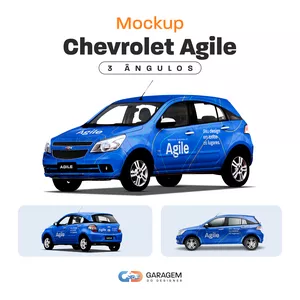 Imagem de capa para o Curso online Mockup Chevrolet Agile - 3 Ângulos