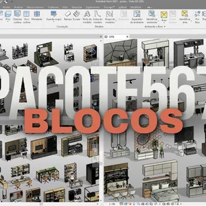 Imagem de capa para o Curso online Combo dos Pacotes 5,6 e 7 Blocos Revit Alta Qualidade
