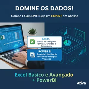 Imagem de Excel Básico e Avançado + PowerBI  criado por Ativa Curso na hotmart