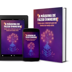 Imagem de capa para o Ebook A Maquina de fazer Dinheiro através da internet