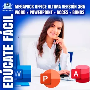 Imagen de portada para Curso online MEGAPACK OFFICE ULTIMA VERSIÓN 365: WORD + POWERPOINT + ACCES + BONOS