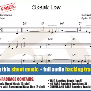 Cover image for Online course Speak Low (Sheet Music + Backing Tracks)