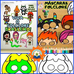 Imagem de capa para o Ebook PAINEL FOLCLORE+ MASCARAS FOLCLORE 