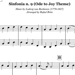 Imagem principal do produto Partitura para 2 violinos da 9º sinfonia de Beethoven