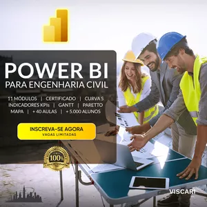 Imagem de capa para o Curso online Power BI para Engenharia Civil | 2025