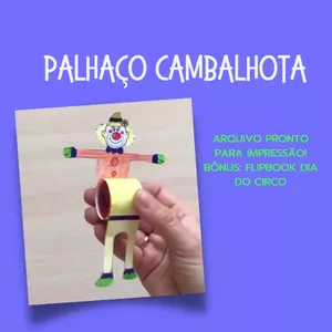 Imagem de capa para o Curso online Palhaço Cambalhota - Arquivo para imprimir - Dia do Circo