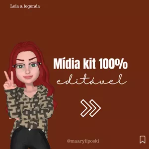 Imagem de capa para o Curso online Influenciadora Digital - Tenha o seu mídia Kit Editável