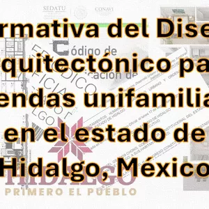 Imagen de portada para Curso online Normativa del Diseño Arquitectónico para viviendas unifamiliares en el estado de Hidalgo, México