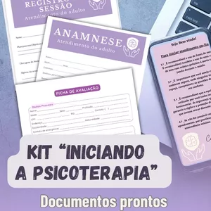 Imagem de capa para o Ebook Kit Inciando a Psicoterapia