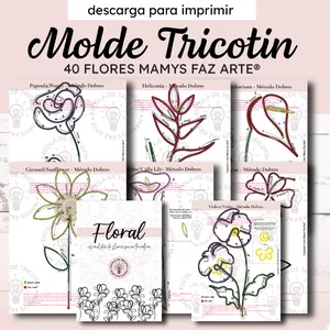 Imagen de portada para Curso online Paquete de Moldes de Flores para Tricotín