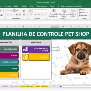 Imagem de capa para o Curso online Planilha de Controle de Pet Shop 2.0