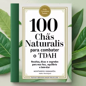 Imagem de capa para o Ebook 100 Chás Naturais para Ajudar no Combate ao TDAH