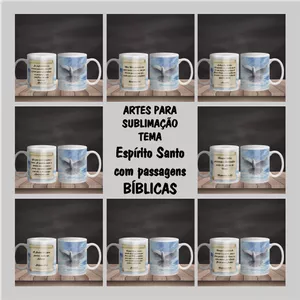Imagem de capa para o Curso online ARTES PARA CANECAS ESPÍRITO SANTO COM PASSAGENS BÍBLICAS + GABARITO PARA IMPRESSÃO EM CANECAS DE PORCELANA E POLÍMERO + MANUAL DE SUBLIMAÇÃO + BRINDE: PACK DE ARTES 