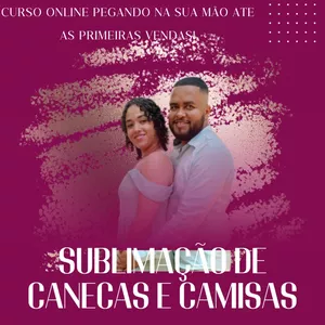 Imagem do curso Sublimação do zero à primeiras venda: aprenda a técnica e venda seus produtos online