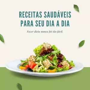 Imagem de capa para o Ebook E-book com mais de 50 Receitais Saudáveis para seu dia a dia 