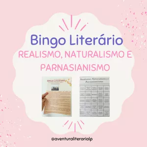 Imagem de capa para o Ebook Bingo Literário - Realismo, Naturalismo e Parnasianismo