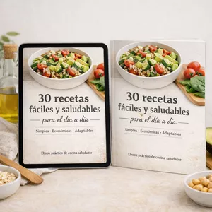 Imagen de portada para Ebook 🥗 30 recetas fáciles y saludables para el día a día