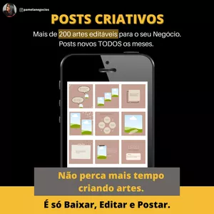 Imagem de capa para o Curso online Posts Criativos
