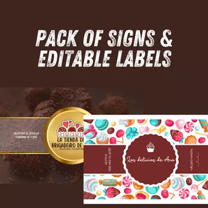 Cover image for Ebook Pack of Editable Labels &amp; Labels