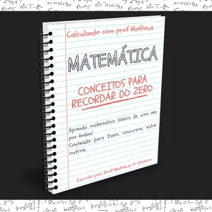 Imagem de capa para o Ebook E-book Matemática - Matemática - conceitos para recordar do zero