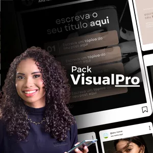 Imagem de capa para o Ebook Pack VisualPro: Templates 100% Editáveis no Canva