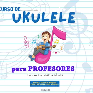 Imagem de capa para o Ebook Curso Ukulele para Professores