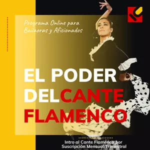 Imagen principal del producto El poder del Cante Flamenco - Plan Mensual MARTES (PACK 2 clases)