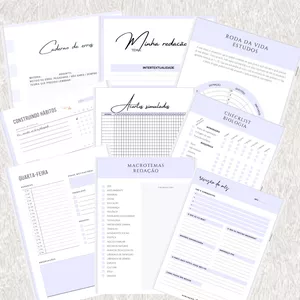 Imagem de capa para o Ebook Planner de estudos - aprovação ENEM e vestibulares de medicina 2022